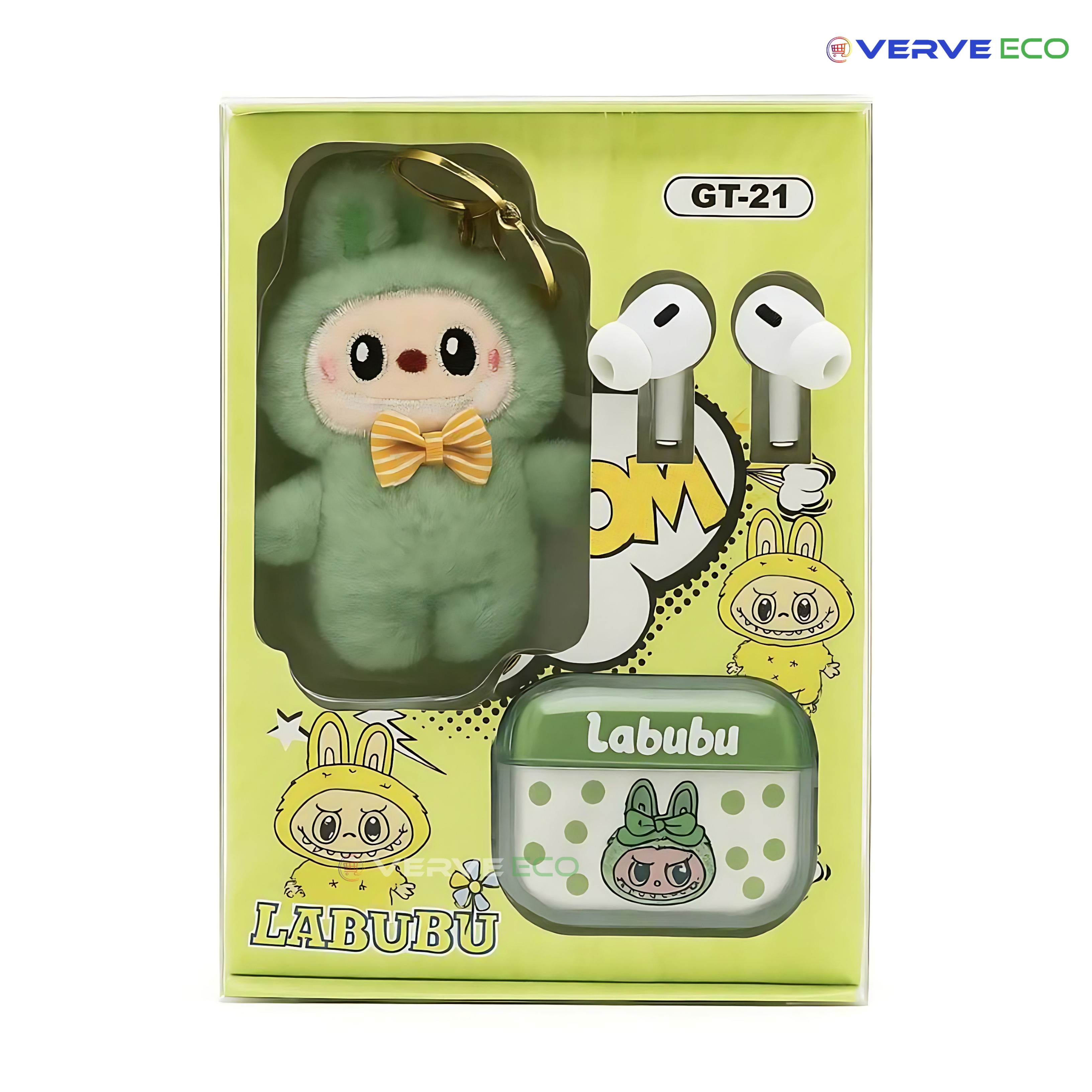 LABUBU GT-21 Cute Wireless Earbuds Gift Set for Kids