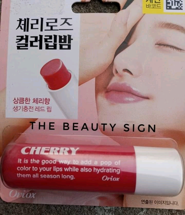 Oriox cherry tinted Lip Balm.