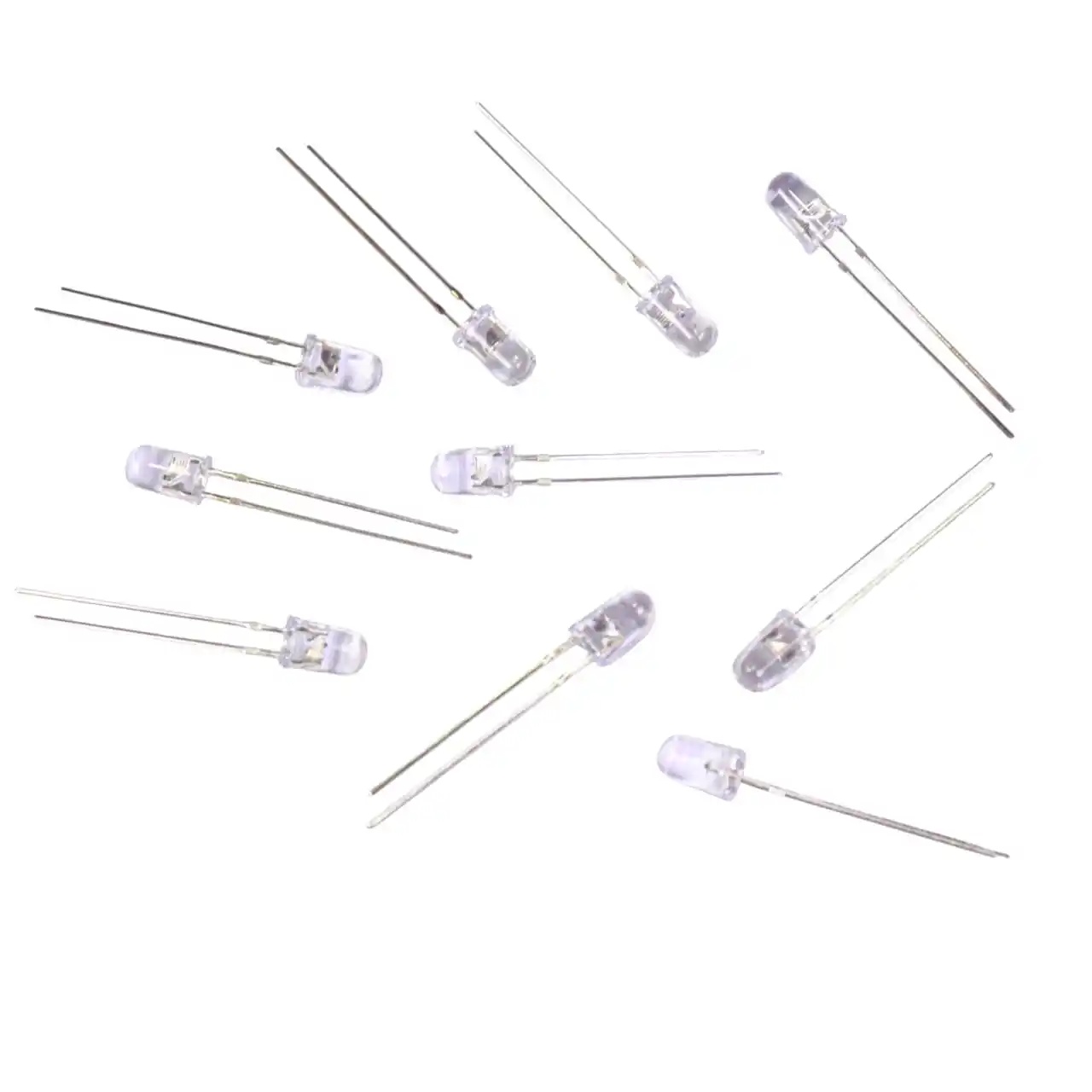 10PCS 4-Color LED Light (Non-SMD, 2V) – High-Brightness LED Bulbs