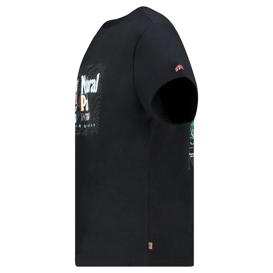 T Shirt printed with flags - Black_img_2