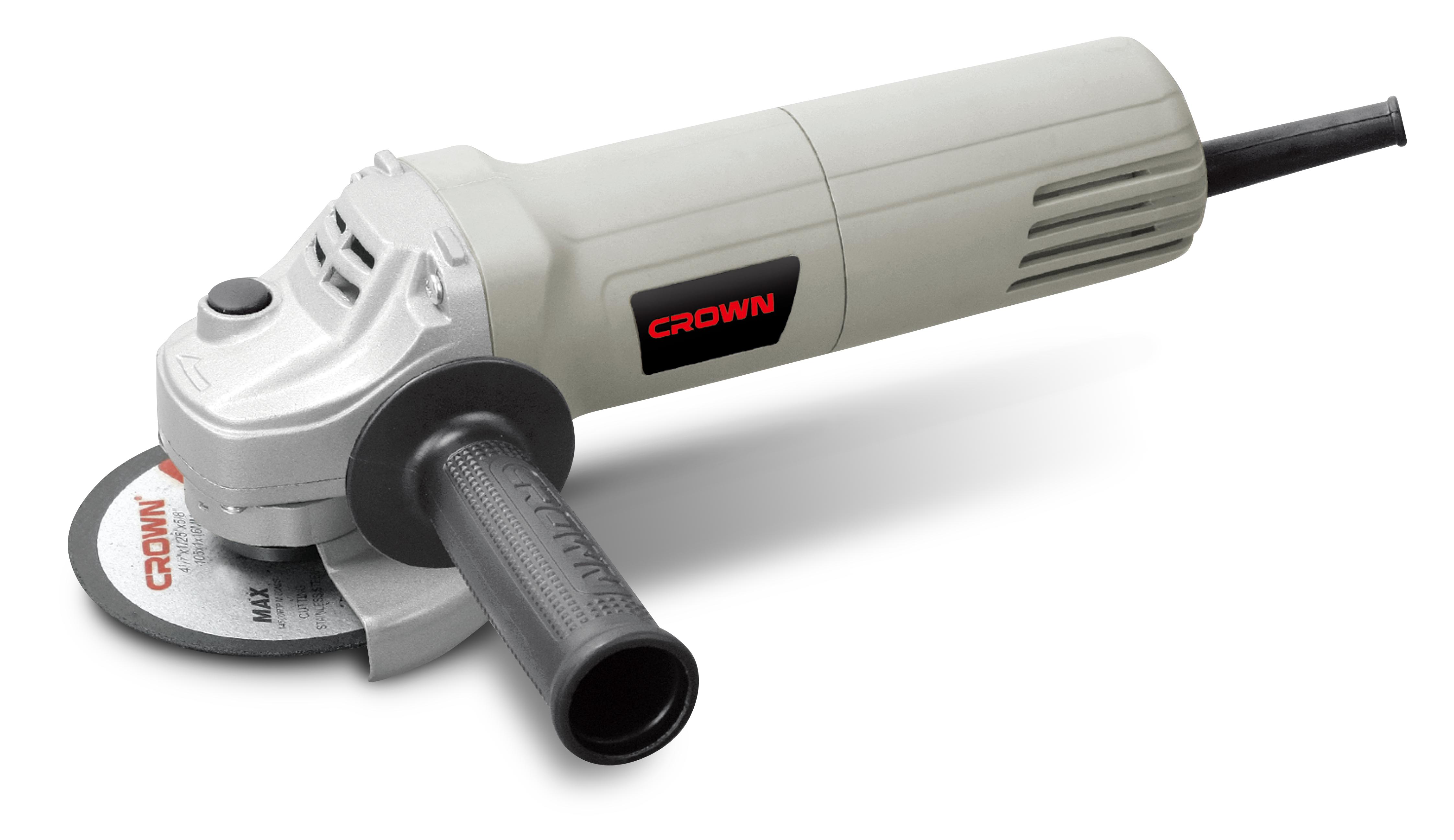 Crown CT13410,4",600w,Angle Grinder, Back switch, Speed : 11000 rpm, Model: CT13410_img_1