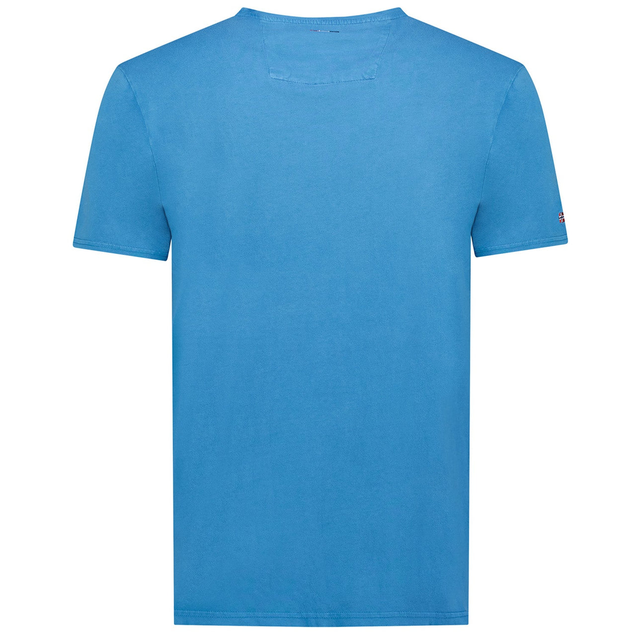 Men's Short-Sleeved T-Shirt with Blue Flag_img_1