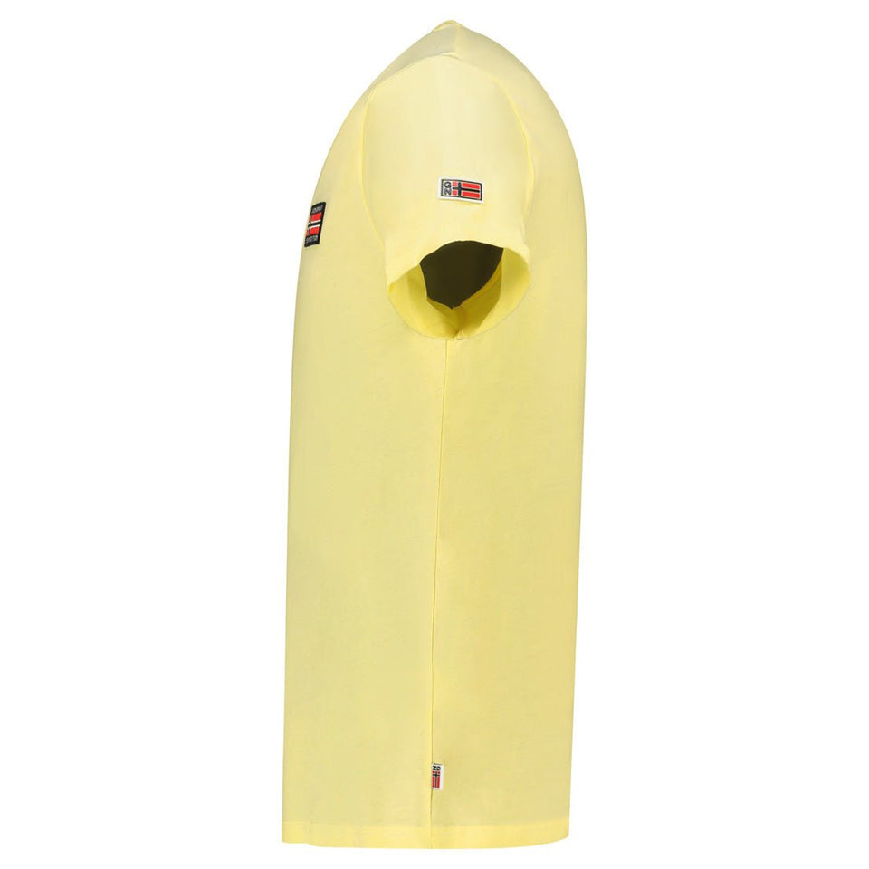Men's Short Sleeve T-Shirt with Yellow Flag_img_3