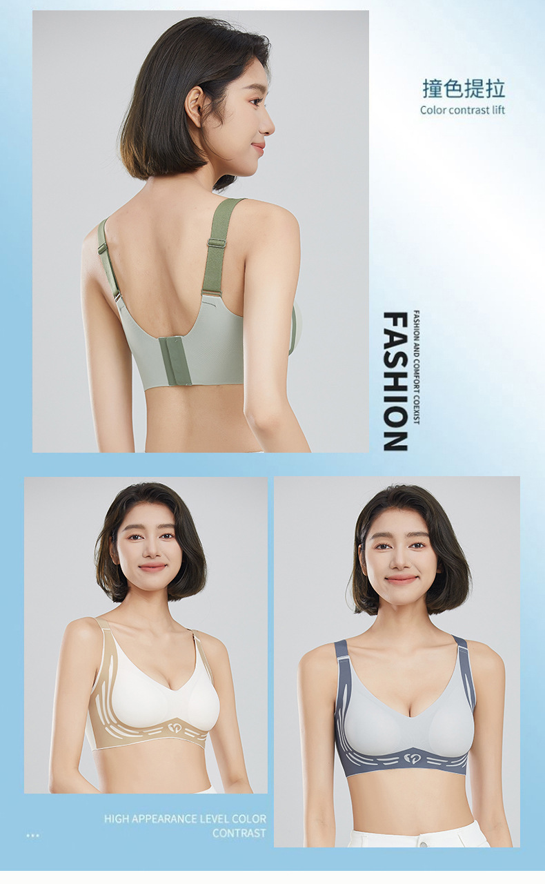 Women Gravity Defying Lift Push Up Bras No Underwire Gather Anti Sagging Shaping Comfortable Seamless Sports Oriented Underwear_img_13