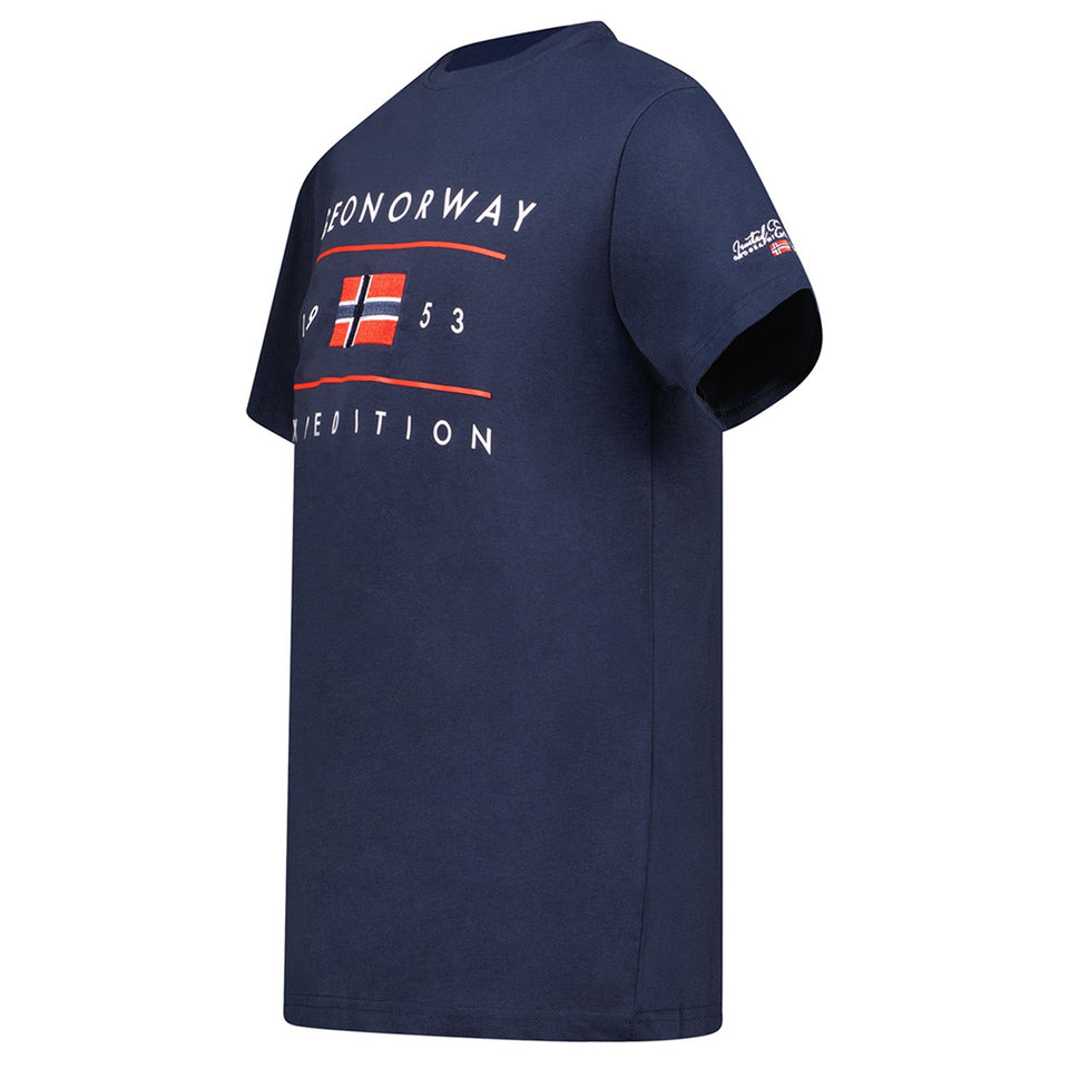 T-Shirt Men Short Sleeve with Navy Flag_img_2