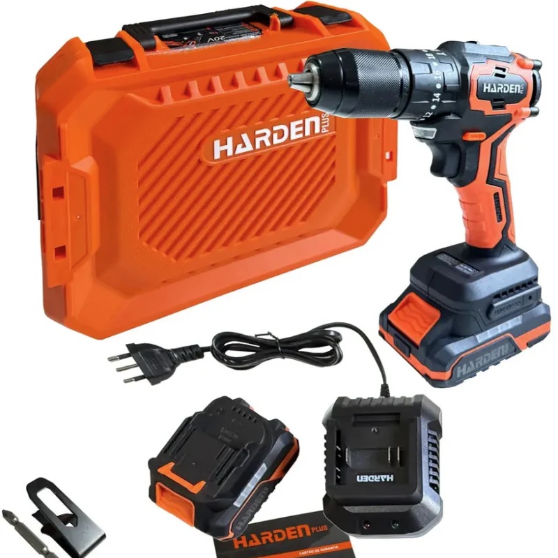 HARDEN 20V Brushless Cordless Drill/Driver Pro Kit | 70Nm High Torque | 21+1 Clutch | 2 x 2000mAh Batteries & Fast Charger | Model: 758226