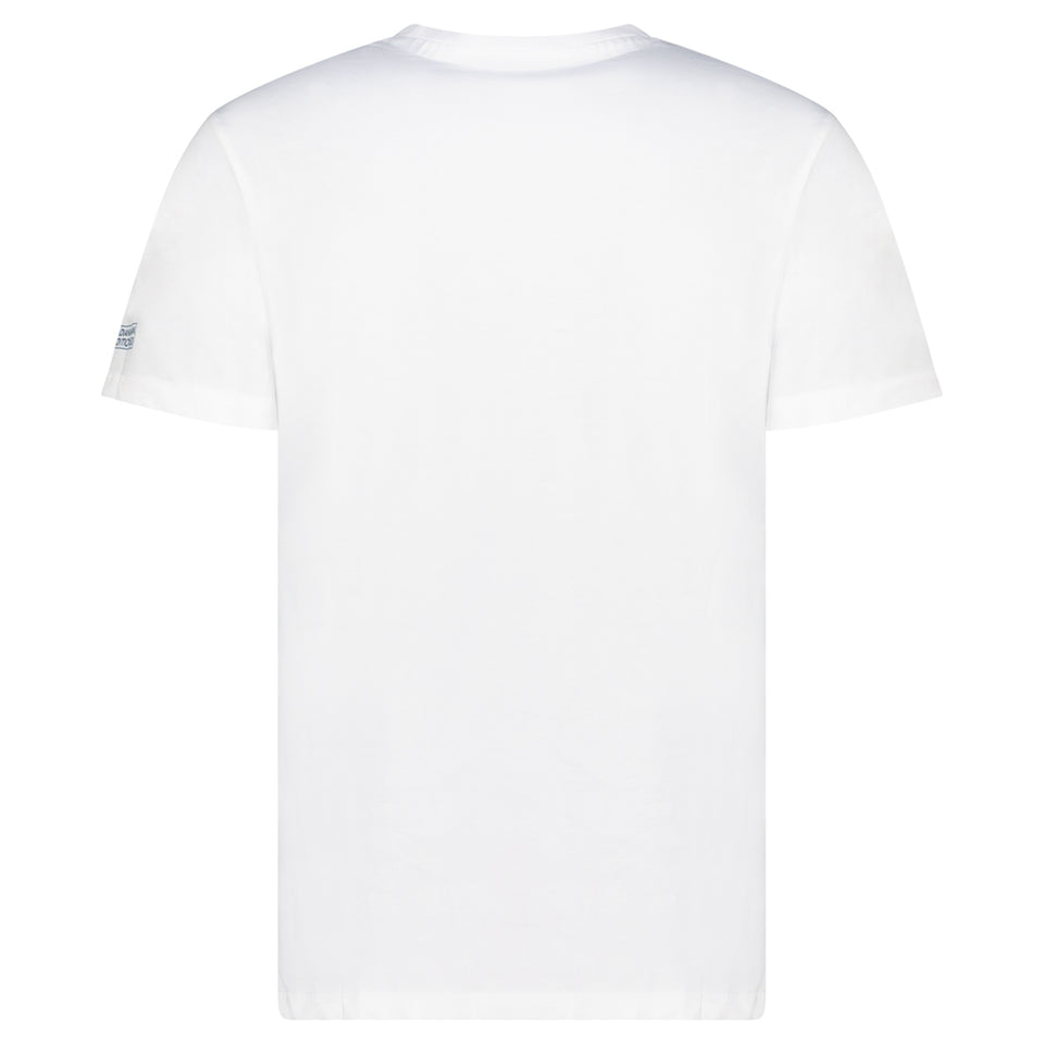 Canadian Peak JVICKEAK Homme - T-Shirt Col Rond avec Impressions et Drapeau Blanc_img_1