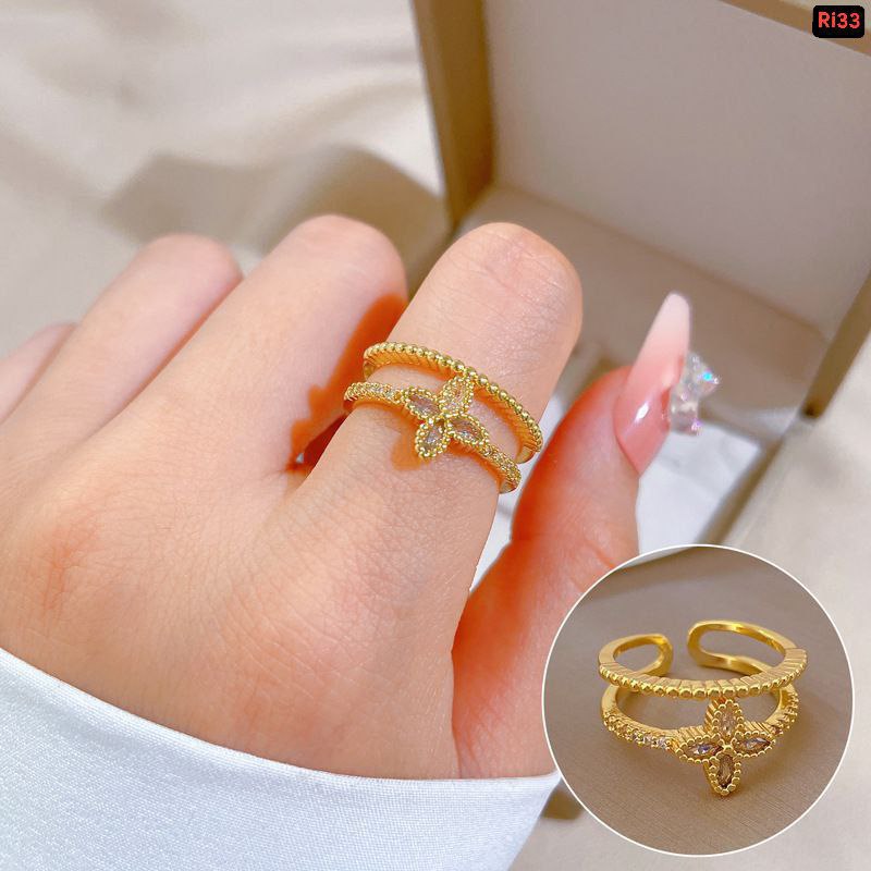 Real Zirocn Stainless Steel Rings Ri33Free SizeMaterials : Stainless Steel🌸