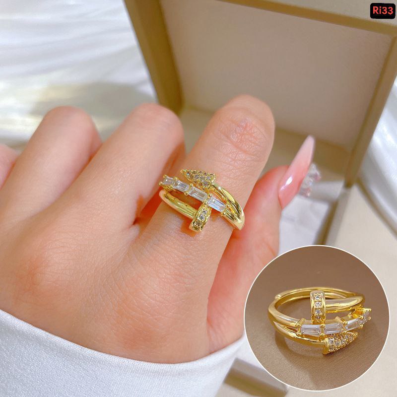 Real Zirocn Stainless Steel Rings Ri33Free SizeMaterials : Stainless Steel🌸