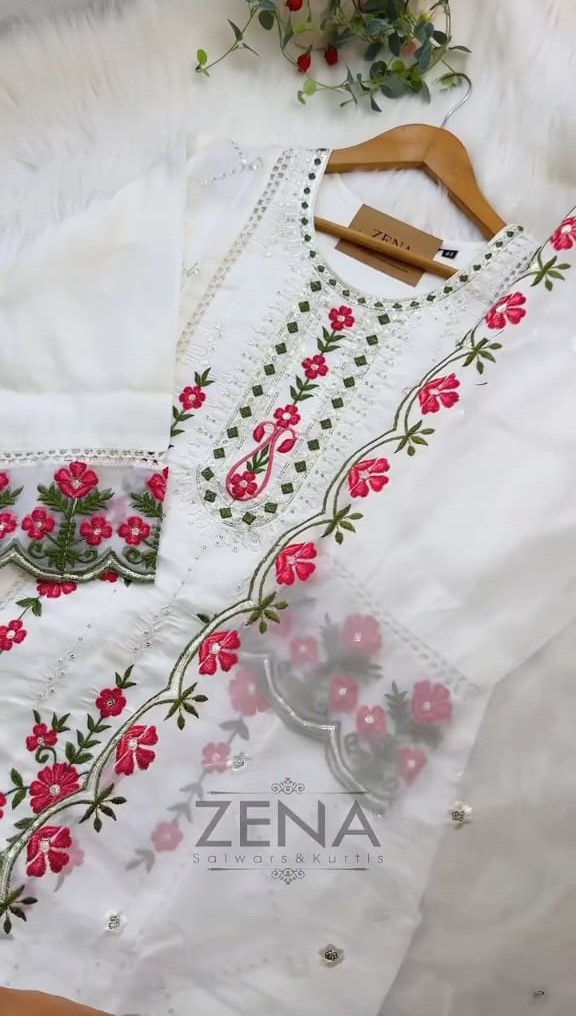 Luxury Embroidery Three Pieces thumbnail 3