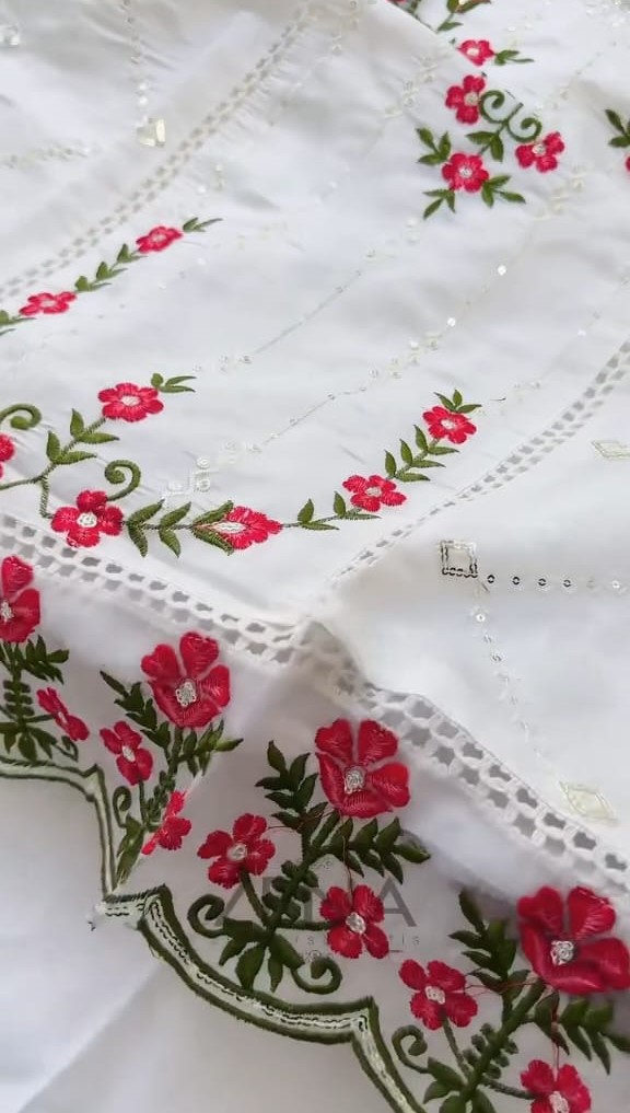 Luxury Embroidery Three Pieces thumbnail 5
