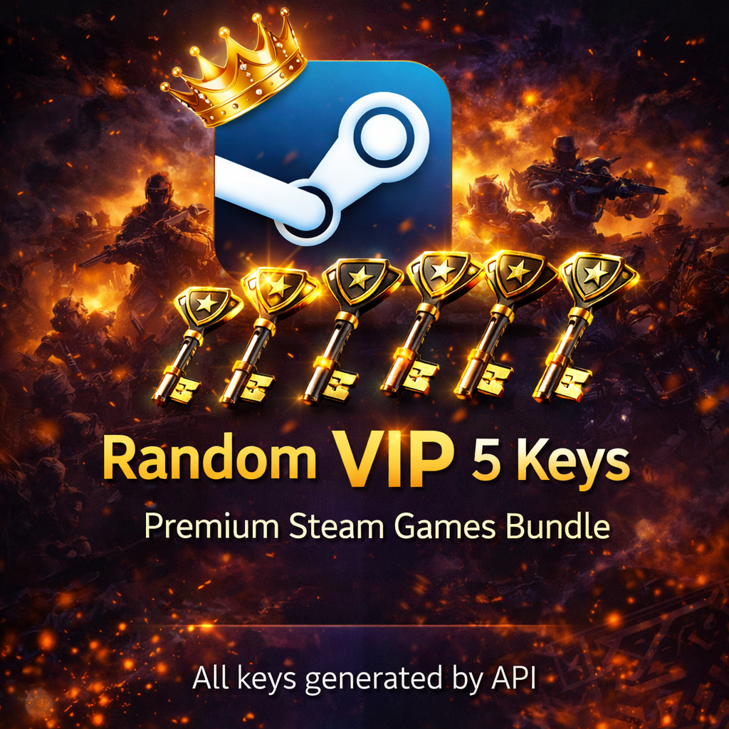 Random VIP 5 Keys - Premium Steam Games Bundle
