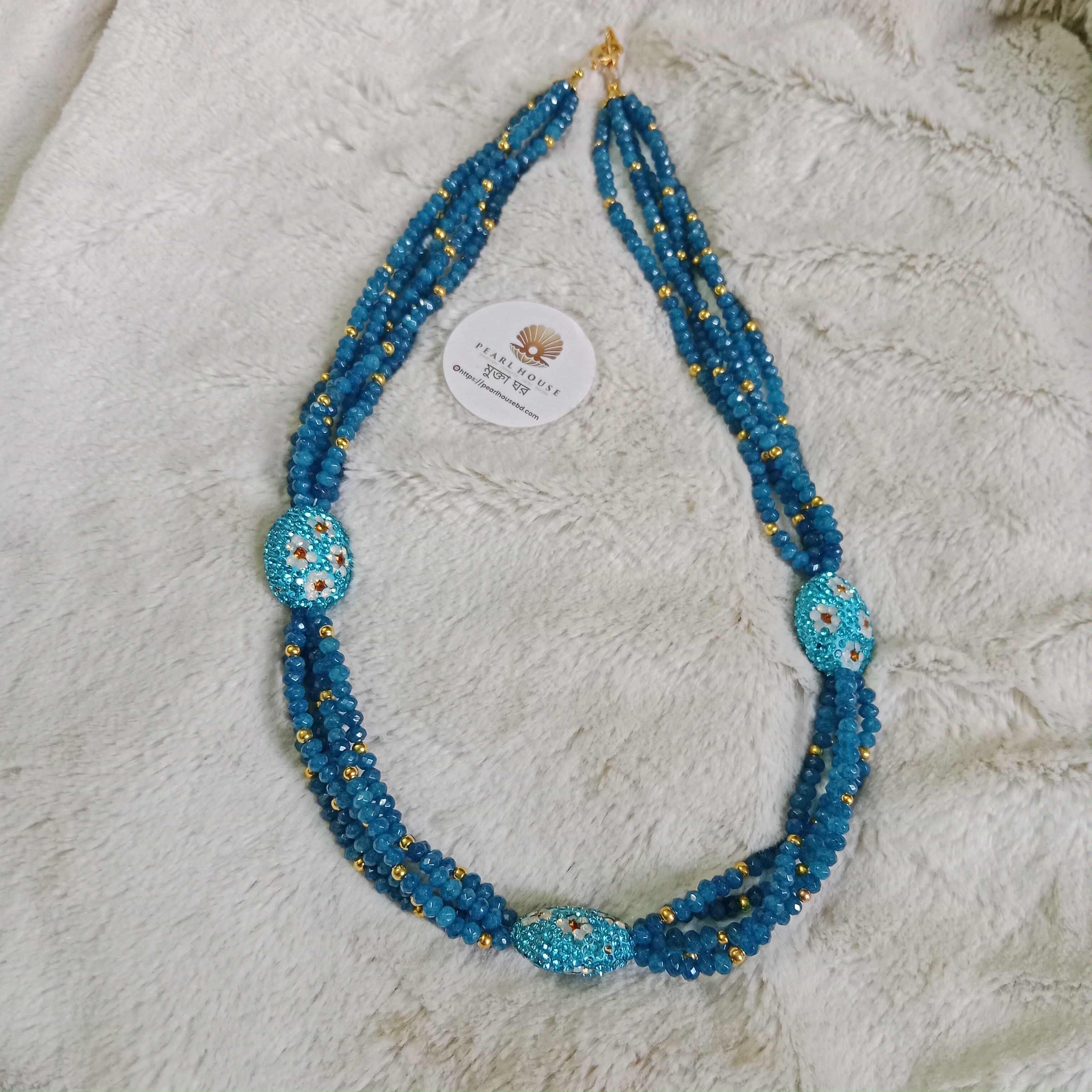 Exclusive 5 Layer Original Jharkan stone necklace_img_0