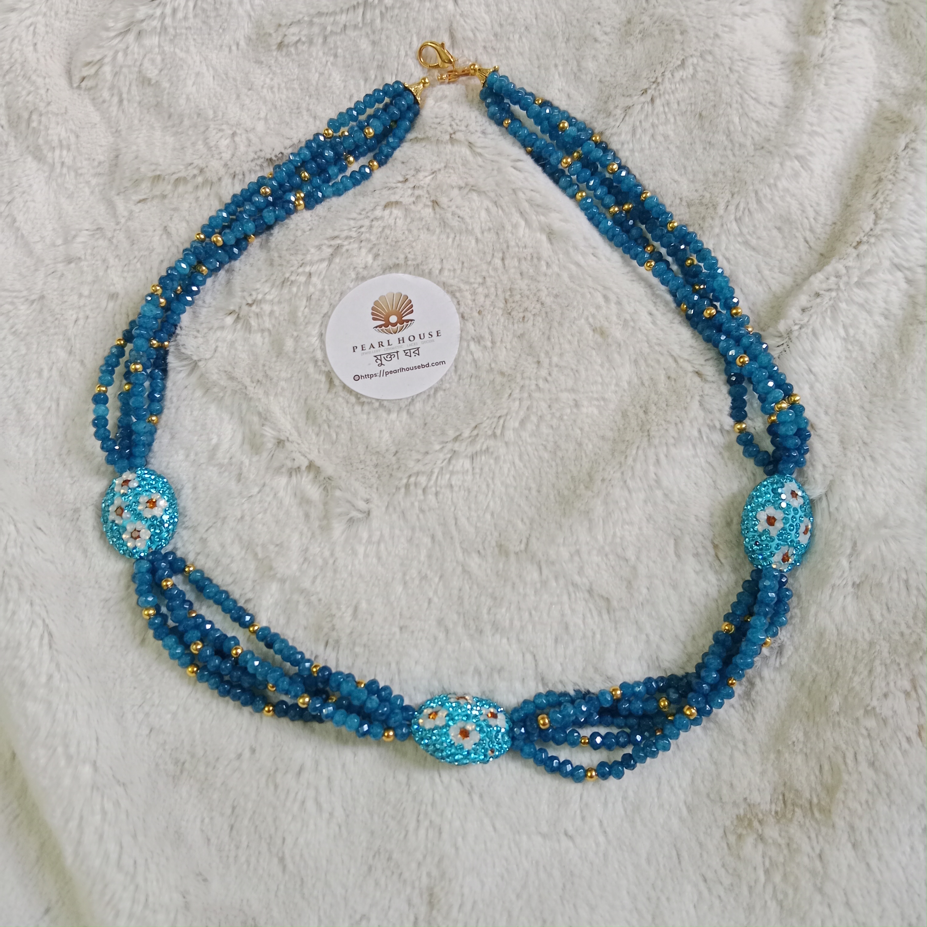 Exclusive 5 Layer Original Jharkan stone necklace_img_1
