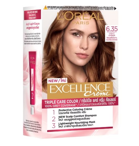 Loreal Excellence Creme Hair Color 6.35 Light Amber