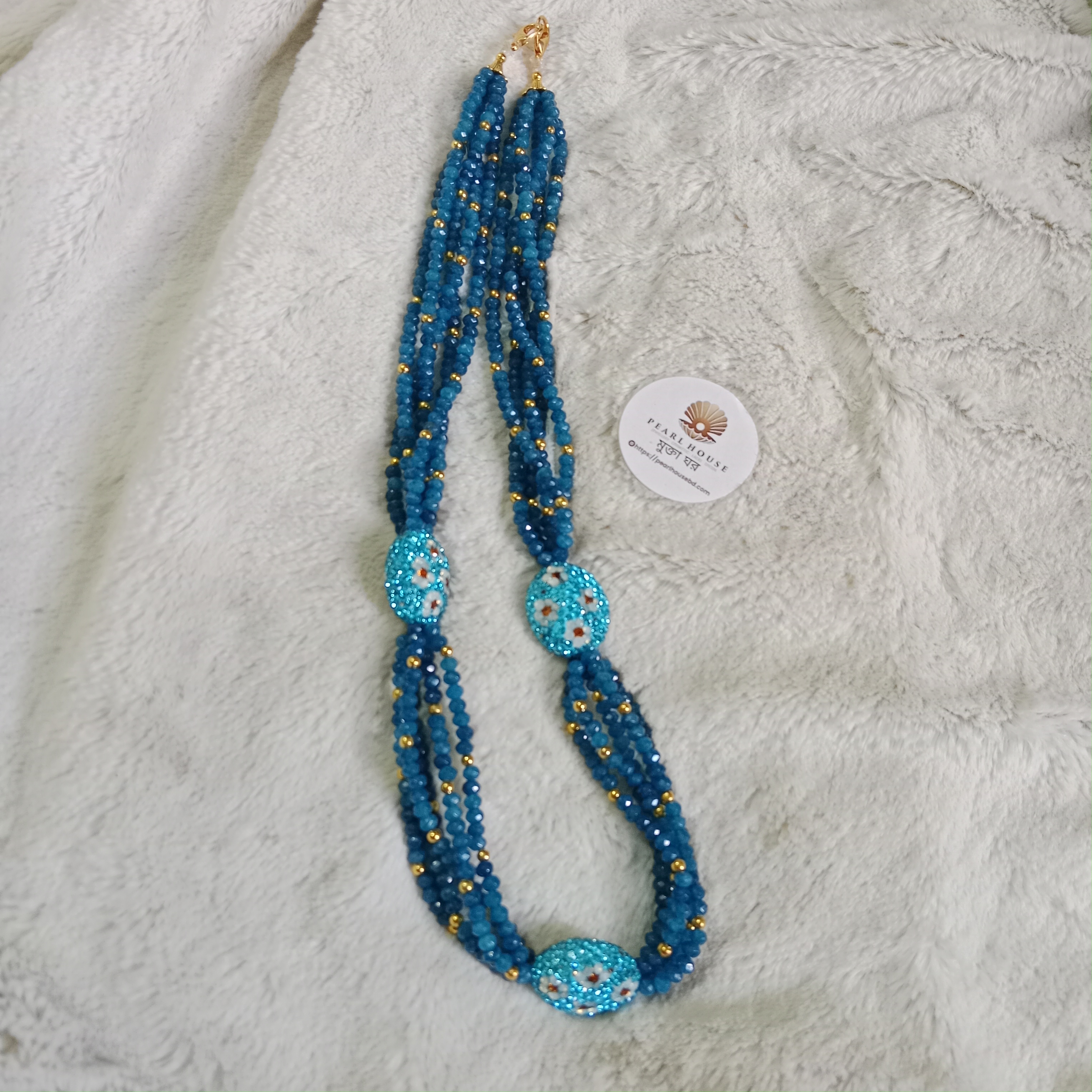 Exclusive 5 Layer Original Jharkan stone necklace_img_3