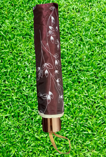 Ladies Fashionable And Elegant Anti Uv Sunshade Print Border Lace Umbrella_img_7
