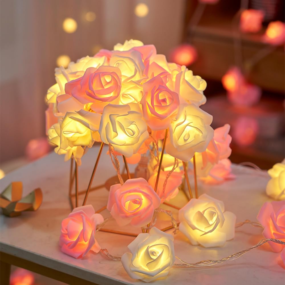 80P Rose LED Pink & White Curtain light_img_3