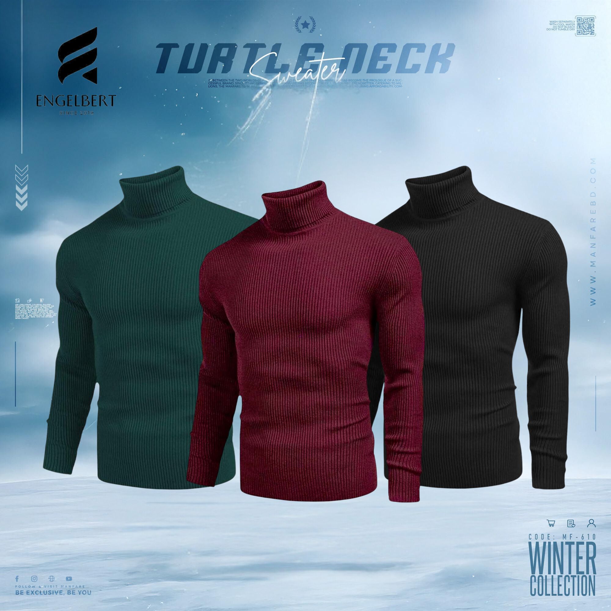 3 pieces Combo Deal Turtleneck Pullover combo 3