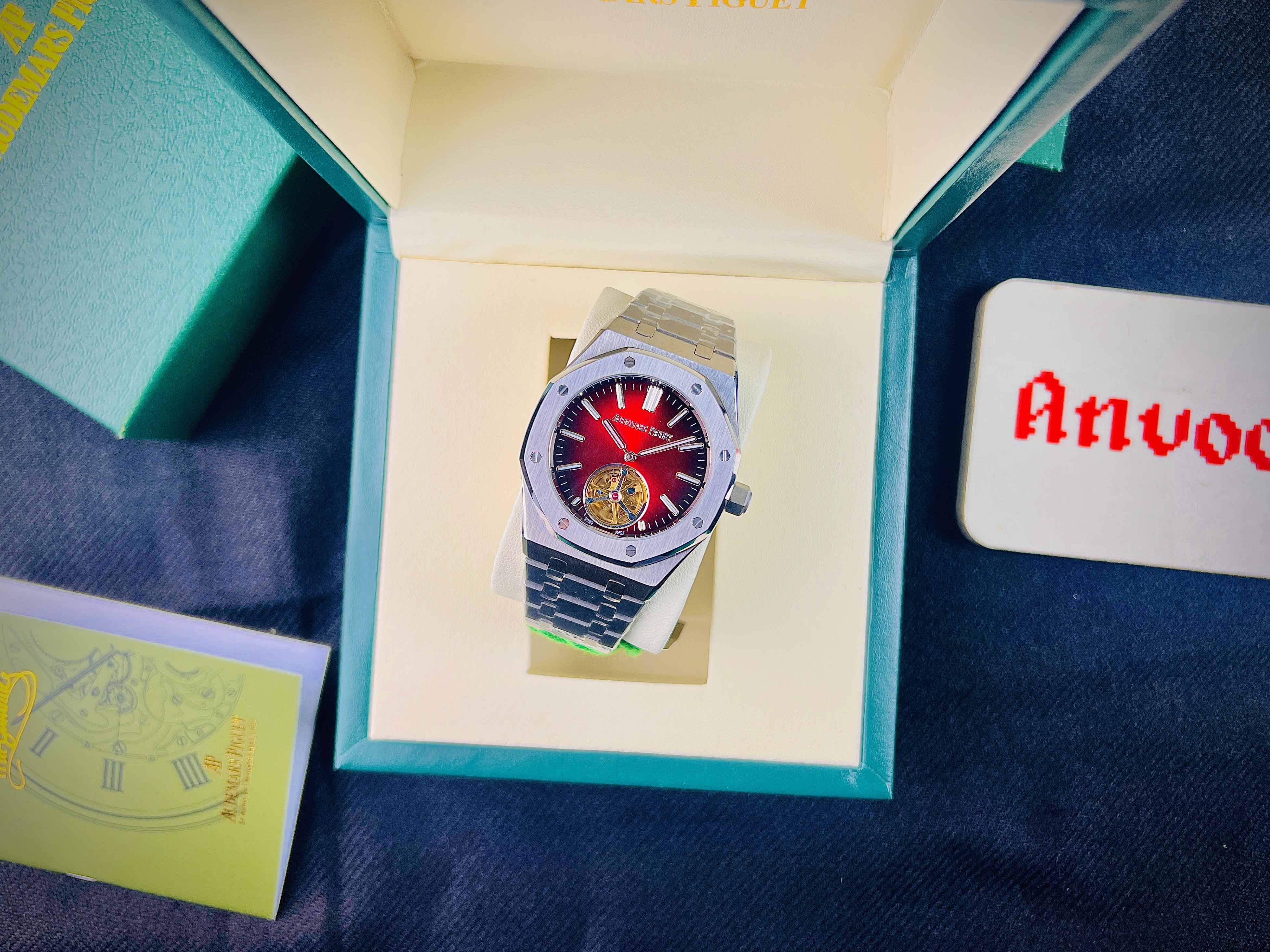 Royal Oak Flying Tourbillon Steel Red Dial (Master Grade)
