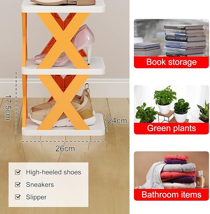 Space-Saving Vertical Shoe Rack – Narrow Corner Shoe Organizer for Entryways & Small Spaces_img_5