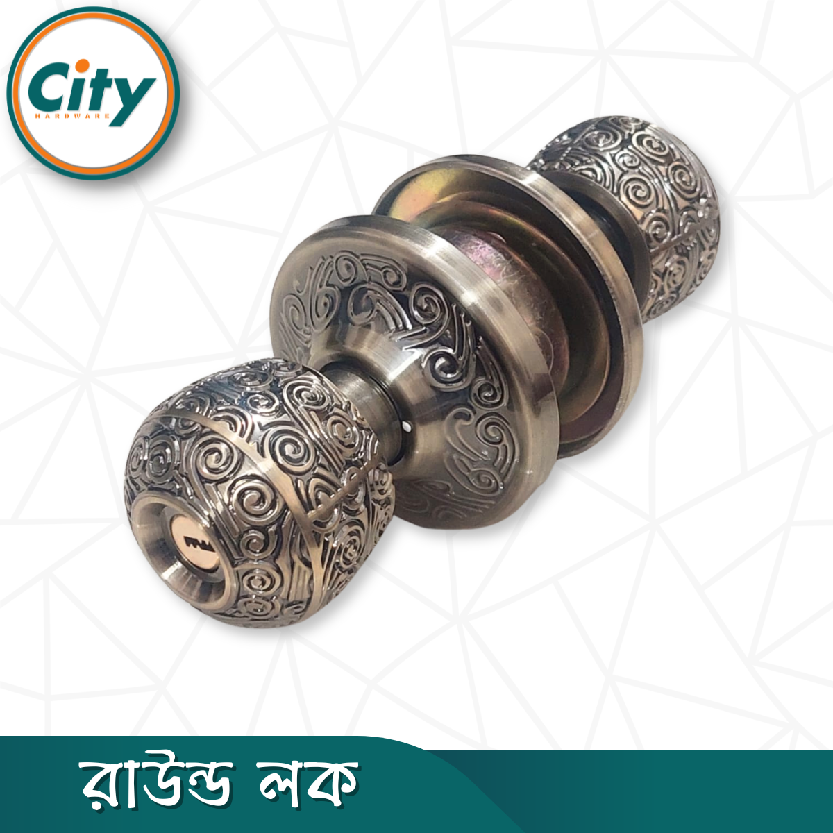 প্রিমিয়াম কোয়ালিটি রাউন্ড লক নতুন মডেলের ডোর লক রুমের ডাবল সাইডেড কাঠের দরজার লক AB_img_2