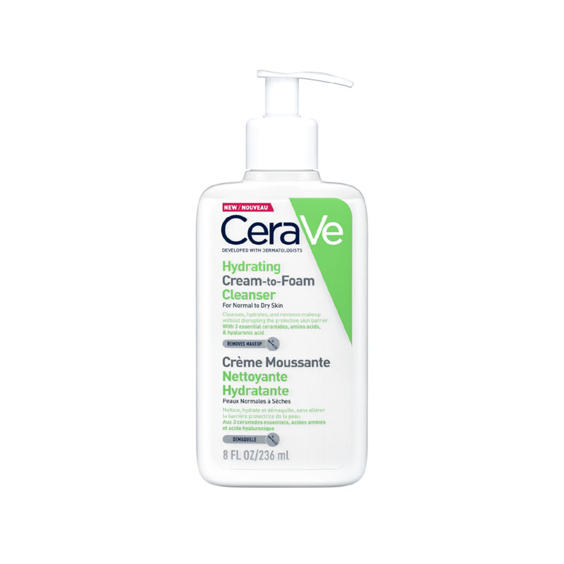 CeraVe Hydrating Cream to Foam Cleanser(236ml)