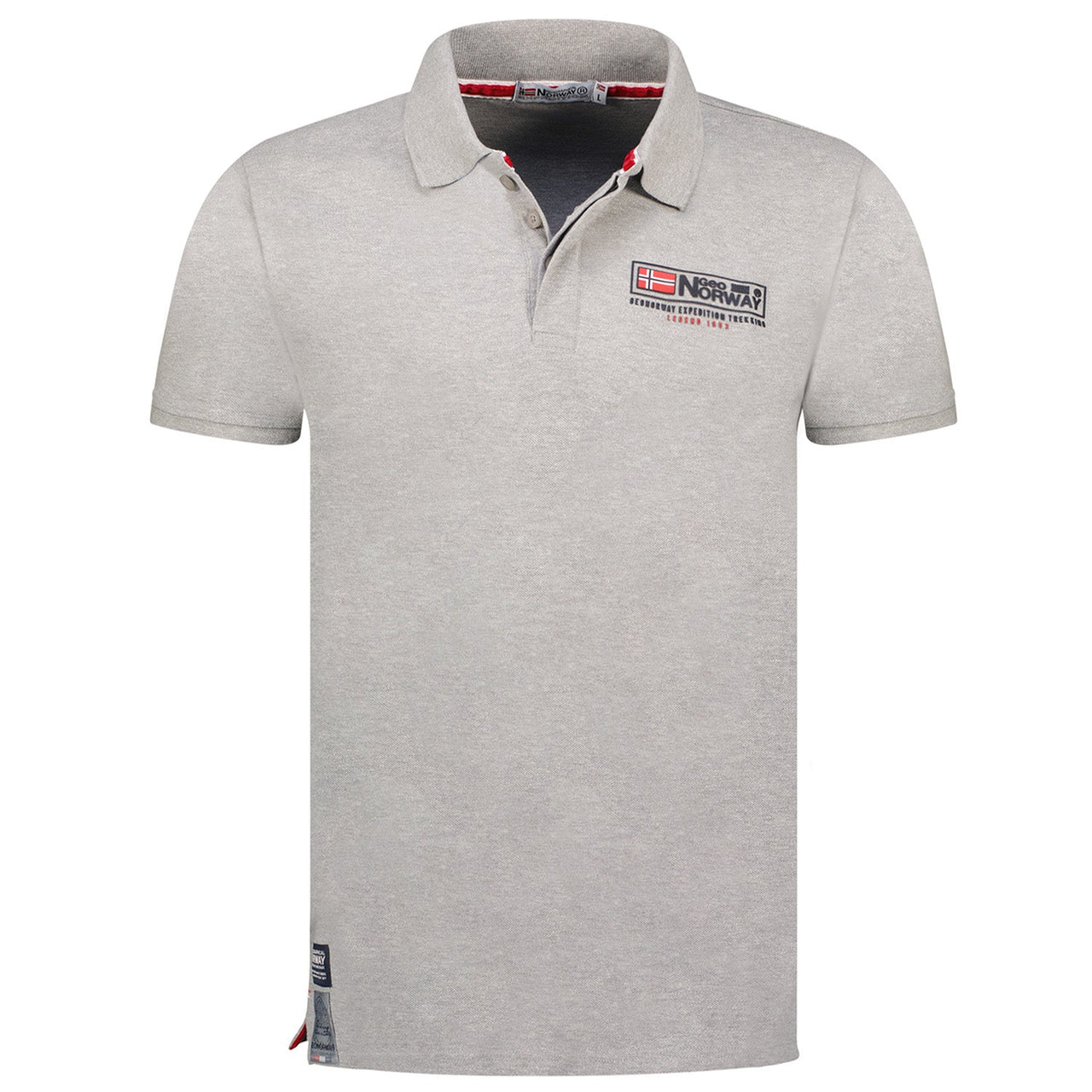 Men - Polo Short Sleeve 100% Cotton LIGHT GREY