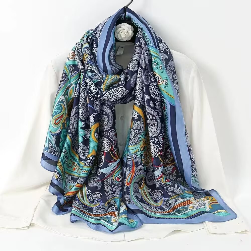 Sky print silk scarf 🧣