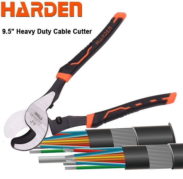 HARDEN 9.5"Cable Cutter Wire Cutting Plier Heavy Duty Type Manual Multi Functional Industry 570080