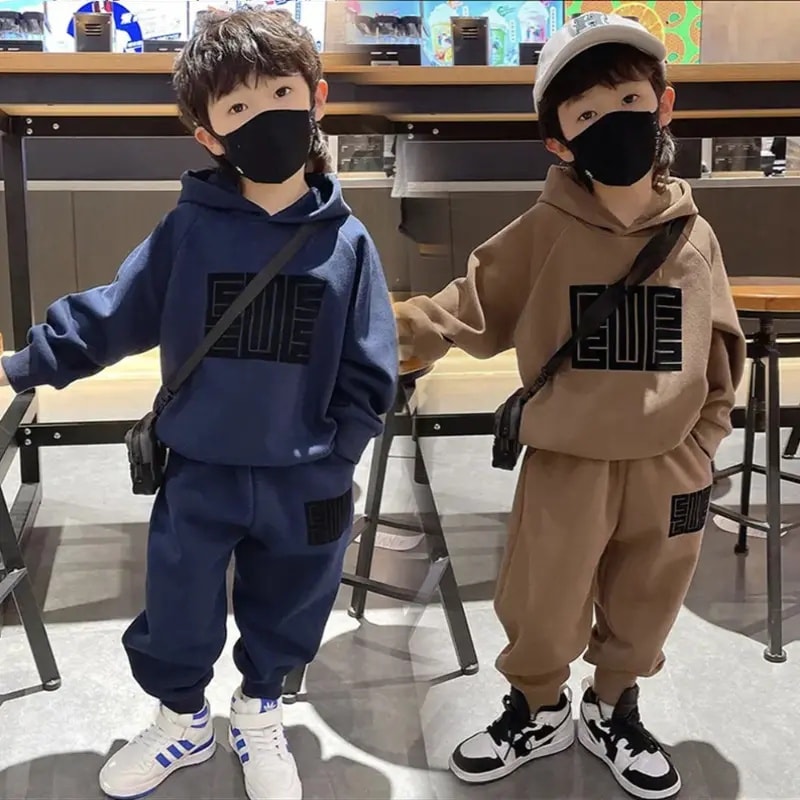Kids Comfortable Winter Outfit Trendy Hoodie & Jogger Set (1 to 6 years) for yours ANGEL_img_1