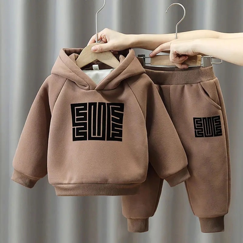 Kids Comfortable Winter Outfit Trendy Hoodie & Jogger Set (1 to 6 years) for yours ANGEL_img_2