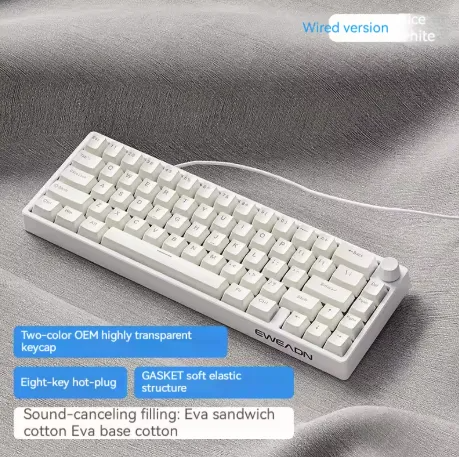 EWEADN C65 V2 Wired Gasket hotswappable mechanical keyboard_img_2