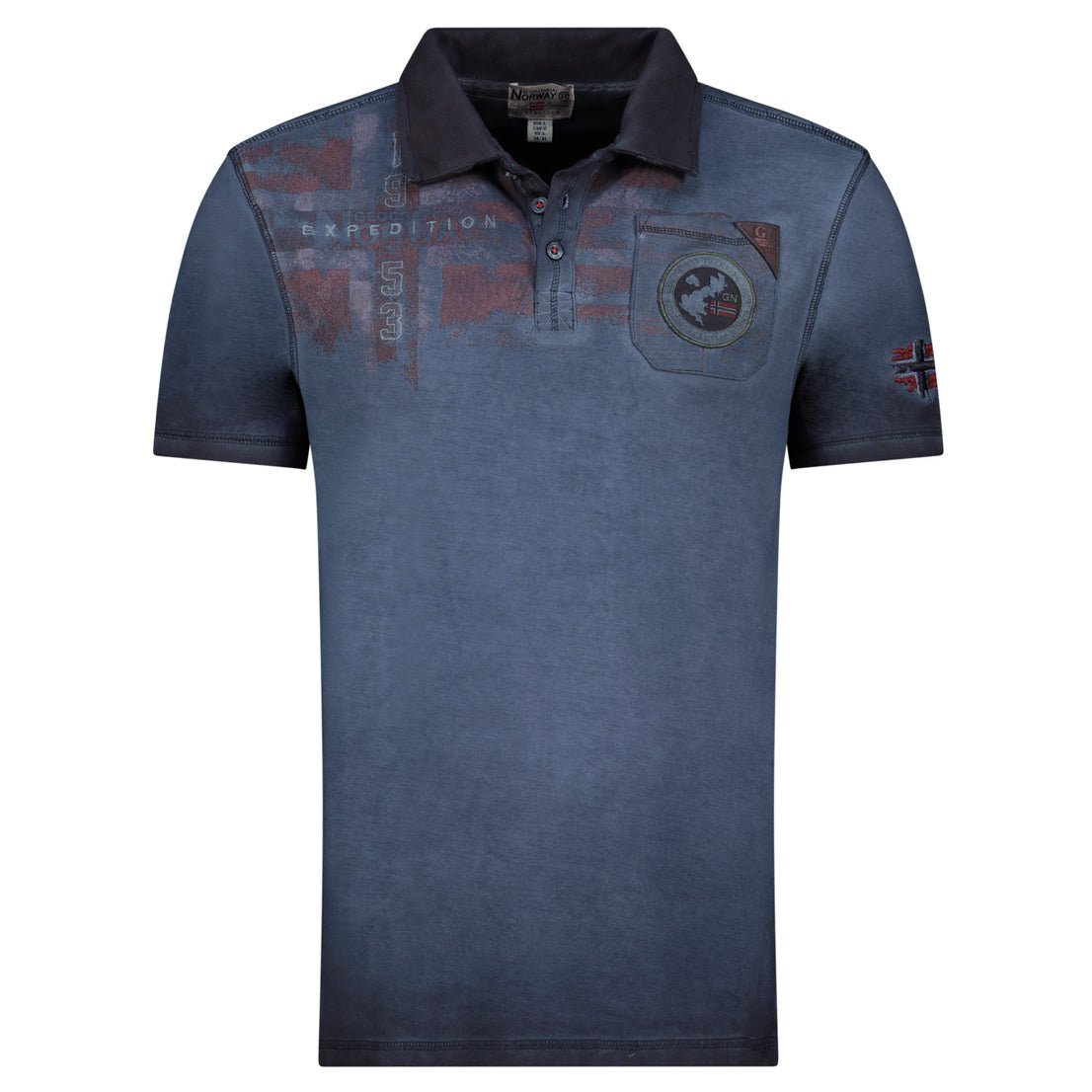 Men - Polo Short Sleeve 100% Cotton Navy