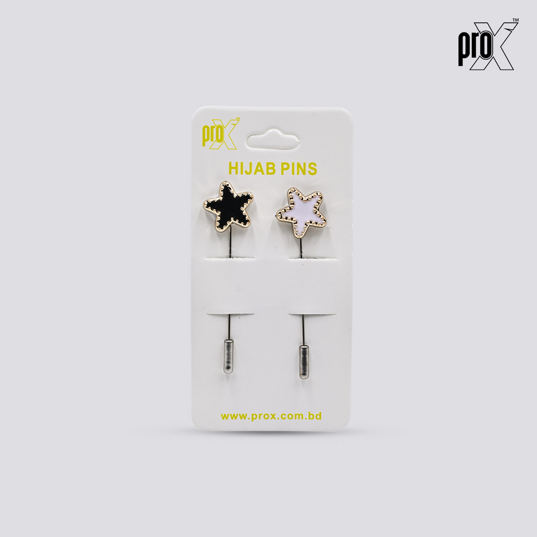 ProX 1 Pair Hijab Pin HP-502-3_Star Shape