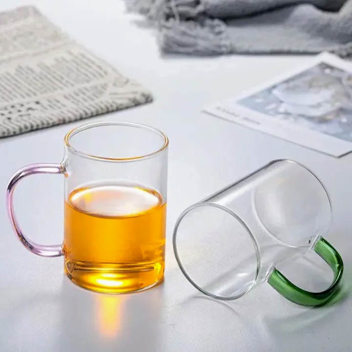 Heat-Resistant borosilicate Glass Mug/Milk Tea Coffee Cup Set_img_2