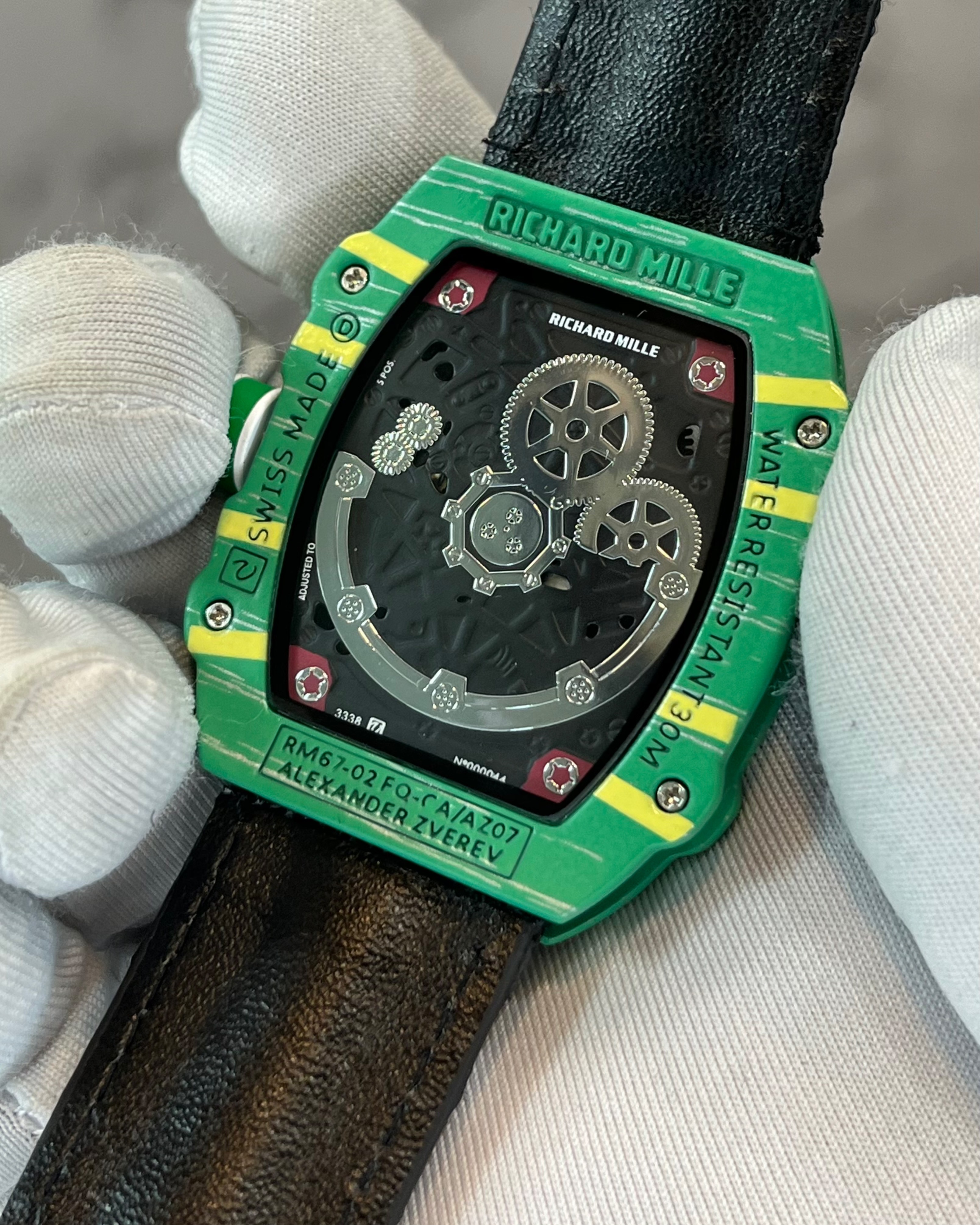 RM 67-02 "Alexander Zverev" (SEMI AAA) | BLACK BELT | GREEN BODY_img_1