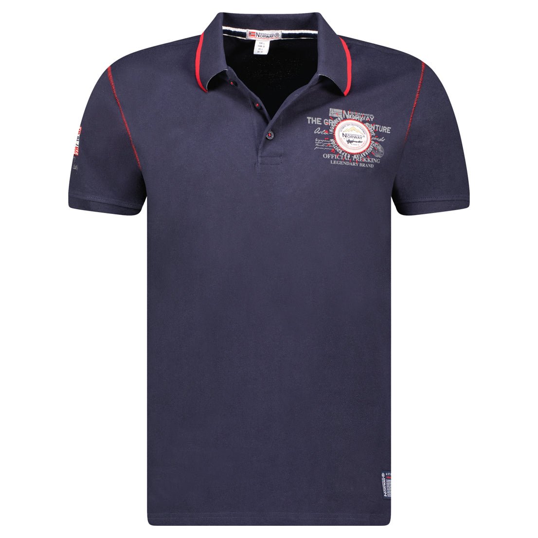 Man - Polo Short Sleeve, Navy prints