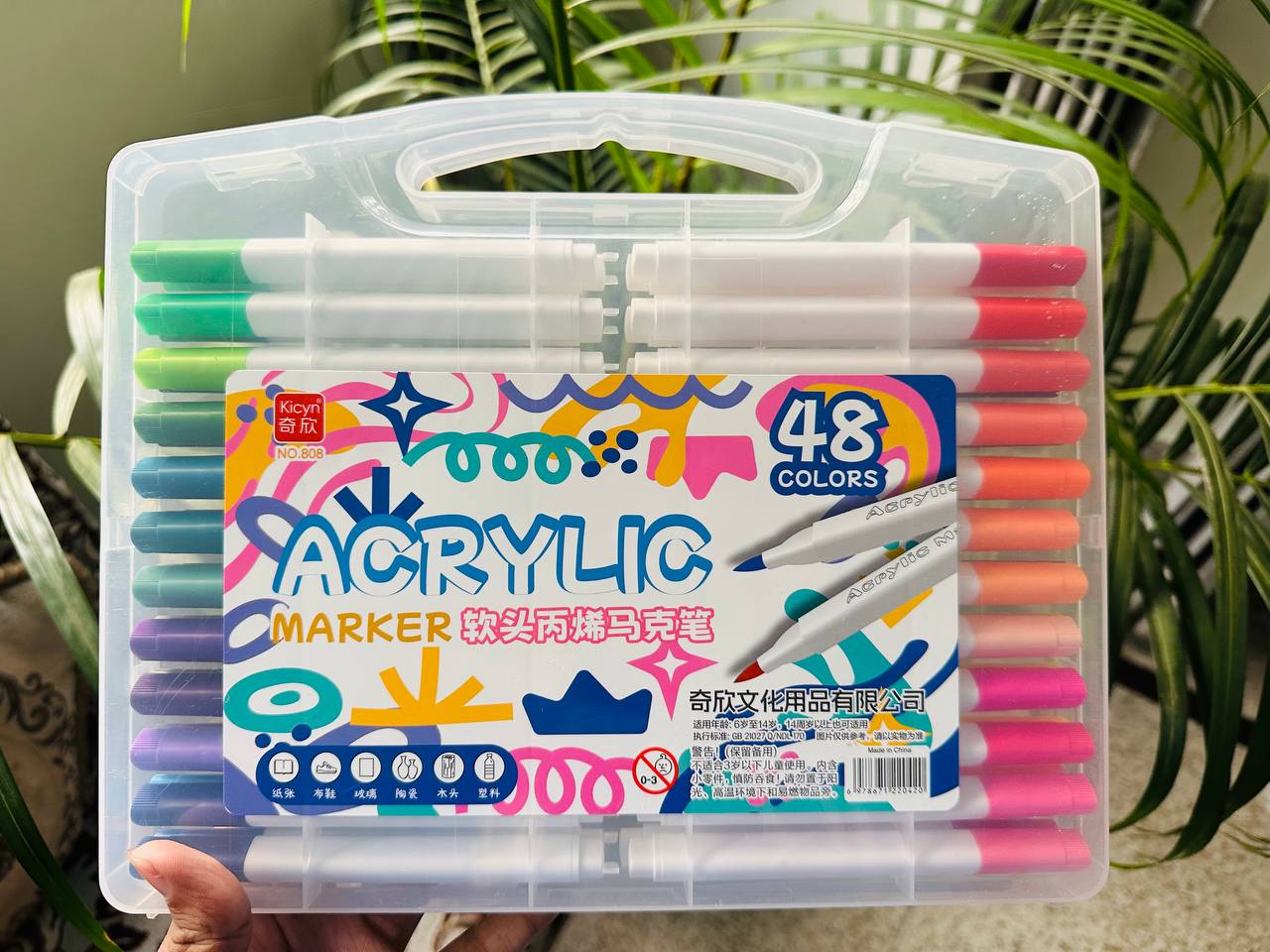 48 Acrylic Brush Pen + One Book (Combo)_img_5