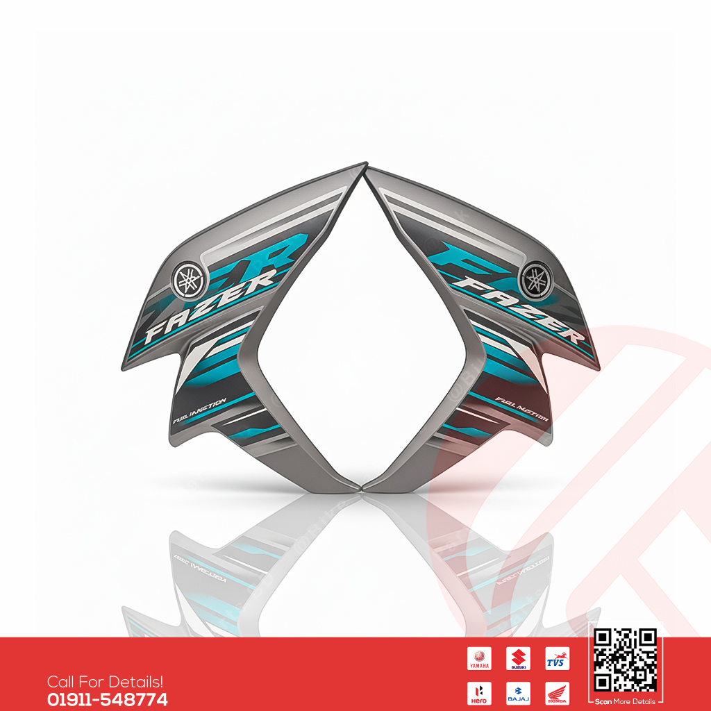 1/2 Part for Yamaha Fazer V2 (Black) bike.