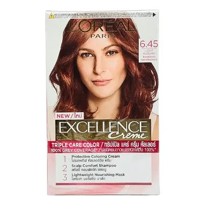 Loreal Excellence Crème Hair Color 6.45 Light Auburn