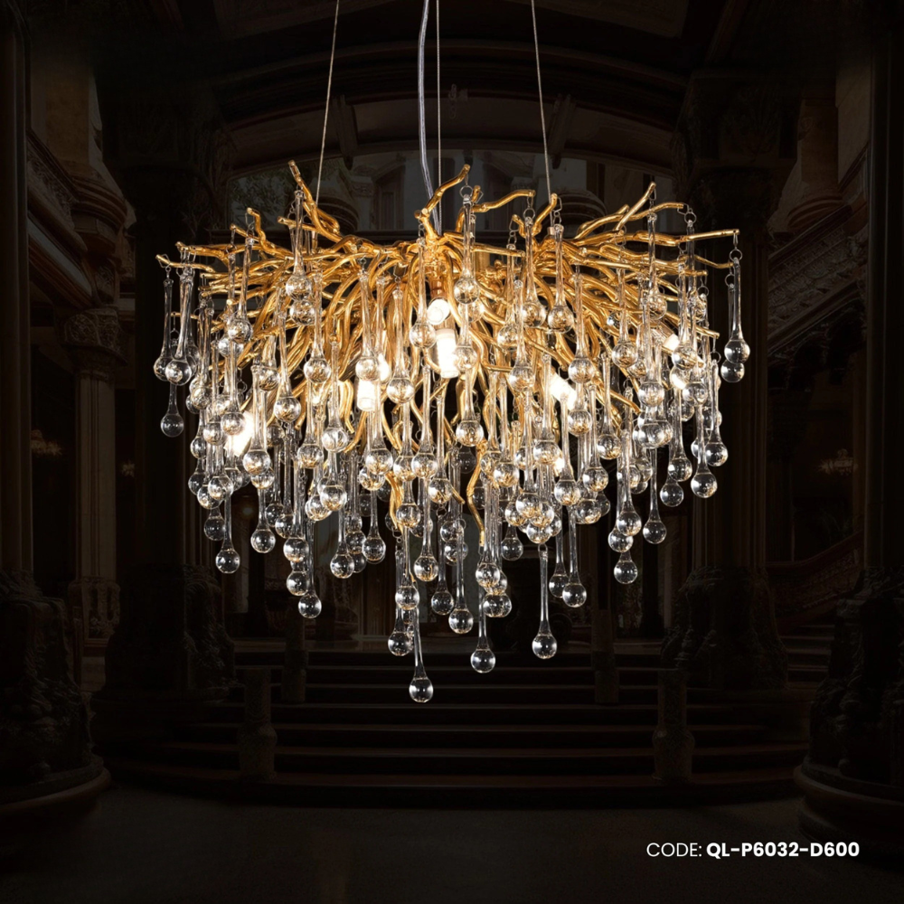 Qulik Baronial Beauty Luxury Decorative Chandelier Ceiling Lights (QL-P6032-D600)