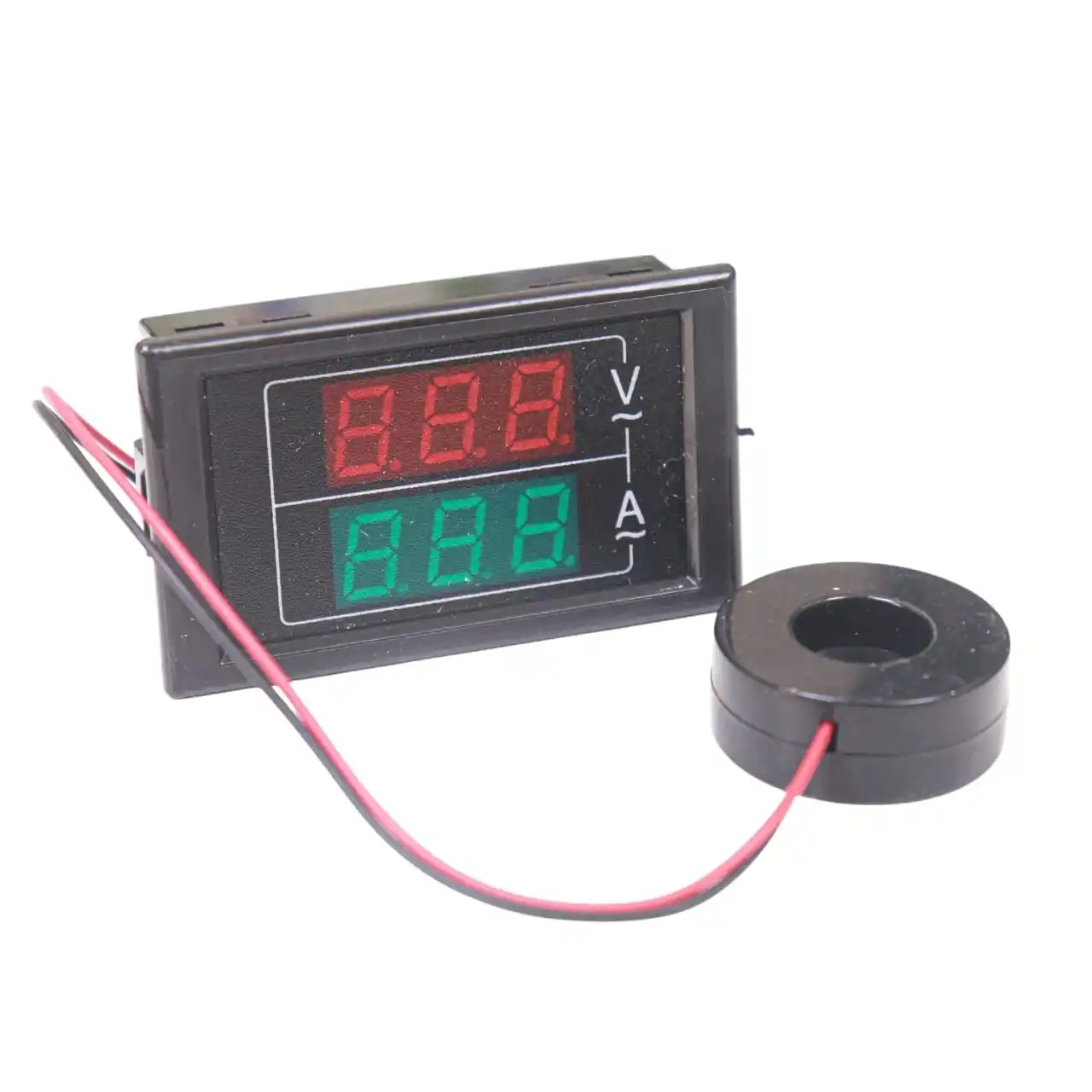D85-5035VA Digital Ammeter Voltmeter LCD Dual Digital Display Panel AC 0.01A-100A Tester AC60-500V Embedded Voltage Tester