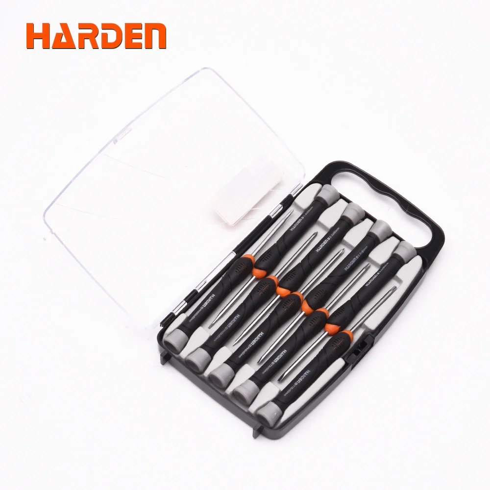 HARDEN 9 Pcs CRV Precision Screwdriver Set (CLASSIC) for Cell Phone Laptop repair; Model: 550122