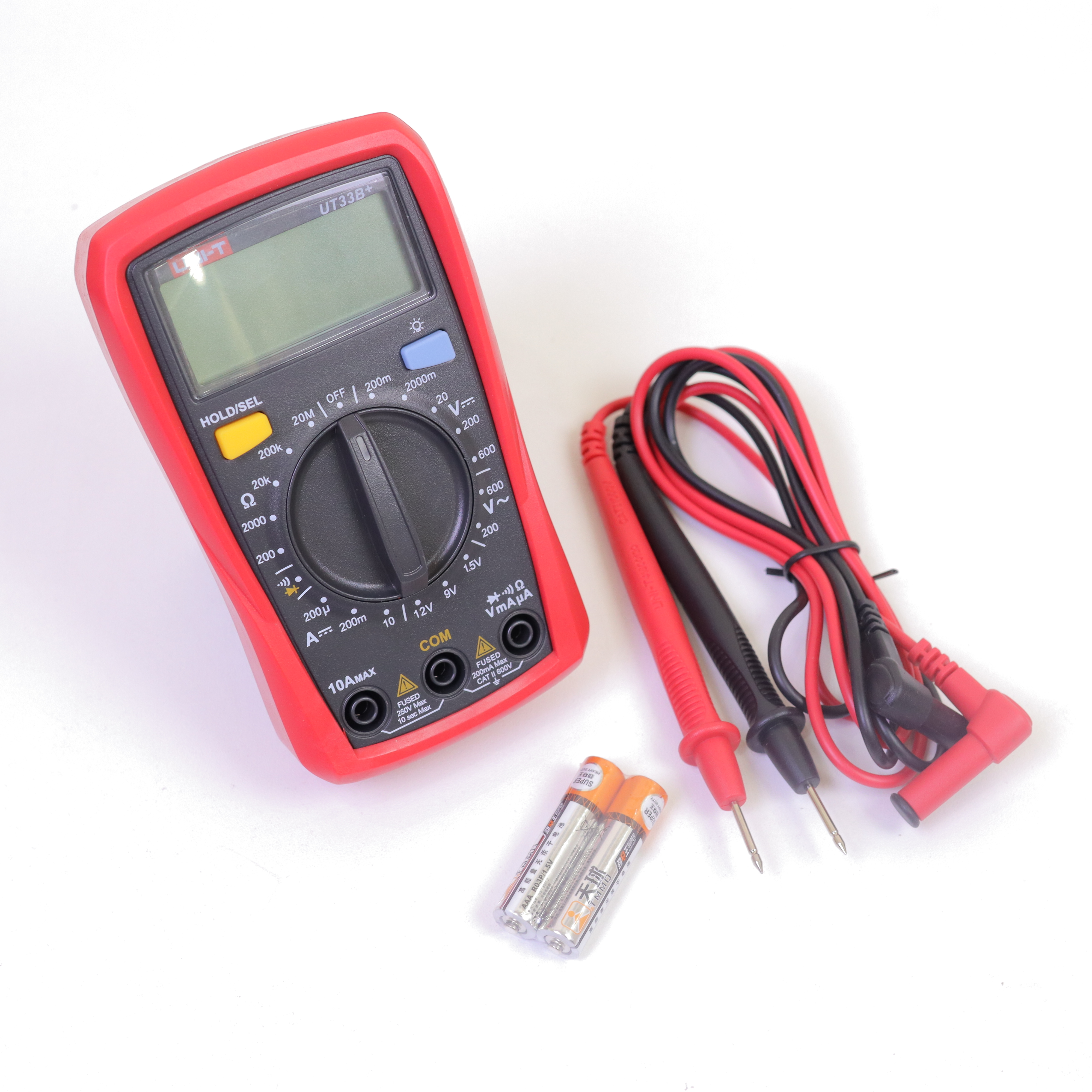 UNI-T UT33B+ AC / DC Volt Ohm Digital Multimeter