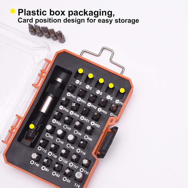 HARDEN 33 Pcs Professional Screwdriver Bits Set | S2 Steel | Magnetic | Tool Kit with Box | Model: 550833_img_6