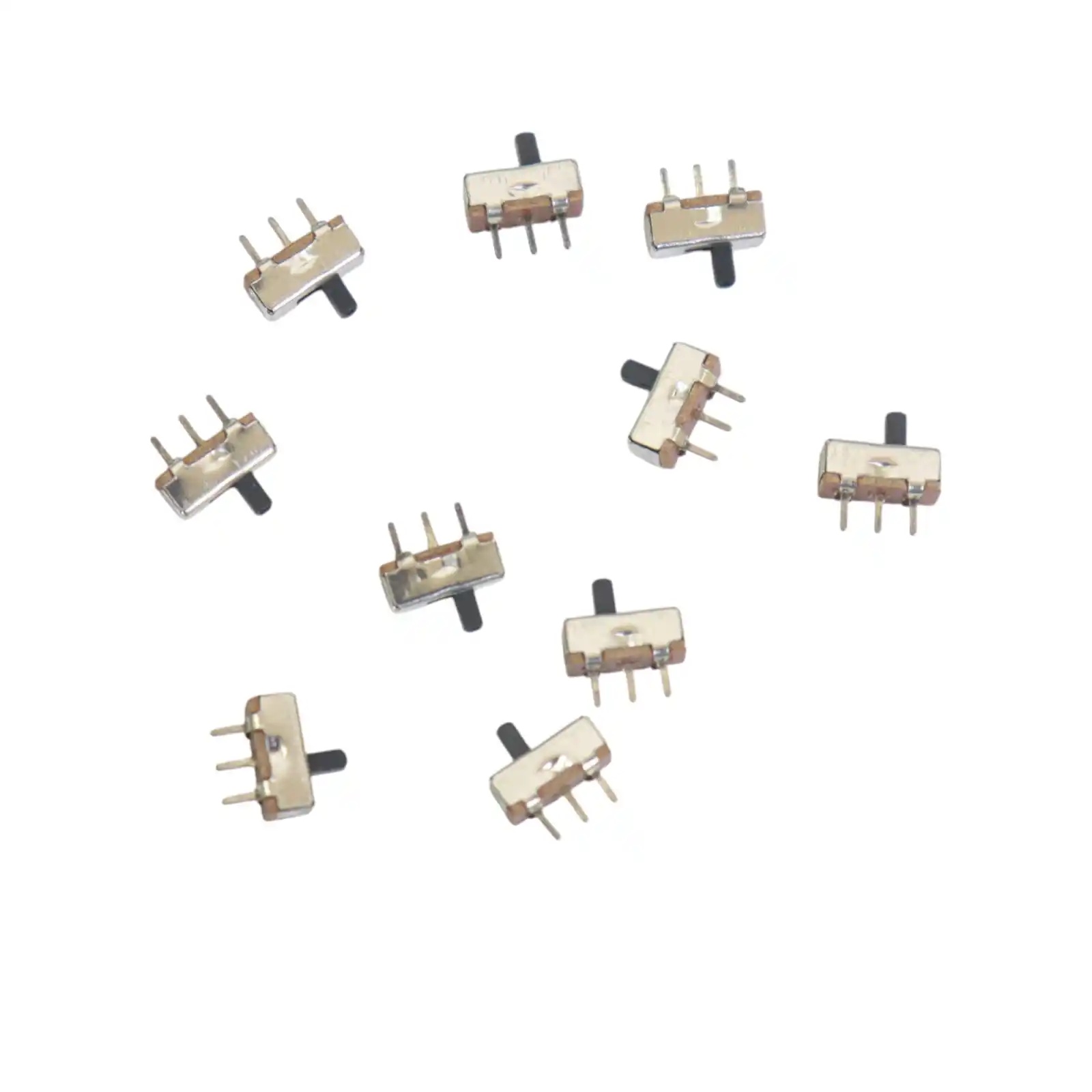 Diymore 10PCS/Lot SS12D00G3 Mini Vertical Switch – 3-Position SPDT 1P2T PCB Panel Slide Switch