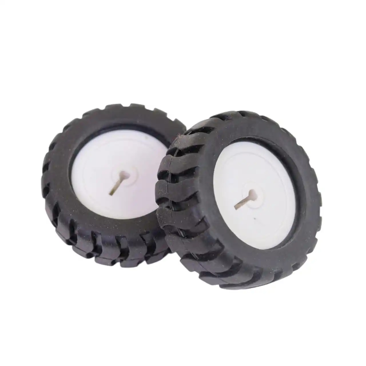 D-Axis 43mm Tracking Rubber Wheel – High-Quality Robotic Wheel for N20 Geared Motor, Durable and Efficient for Robotics and DIY Projects