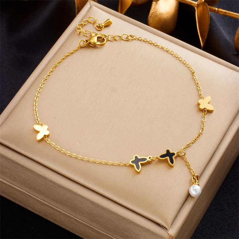 Black butterfly anklet_img_0