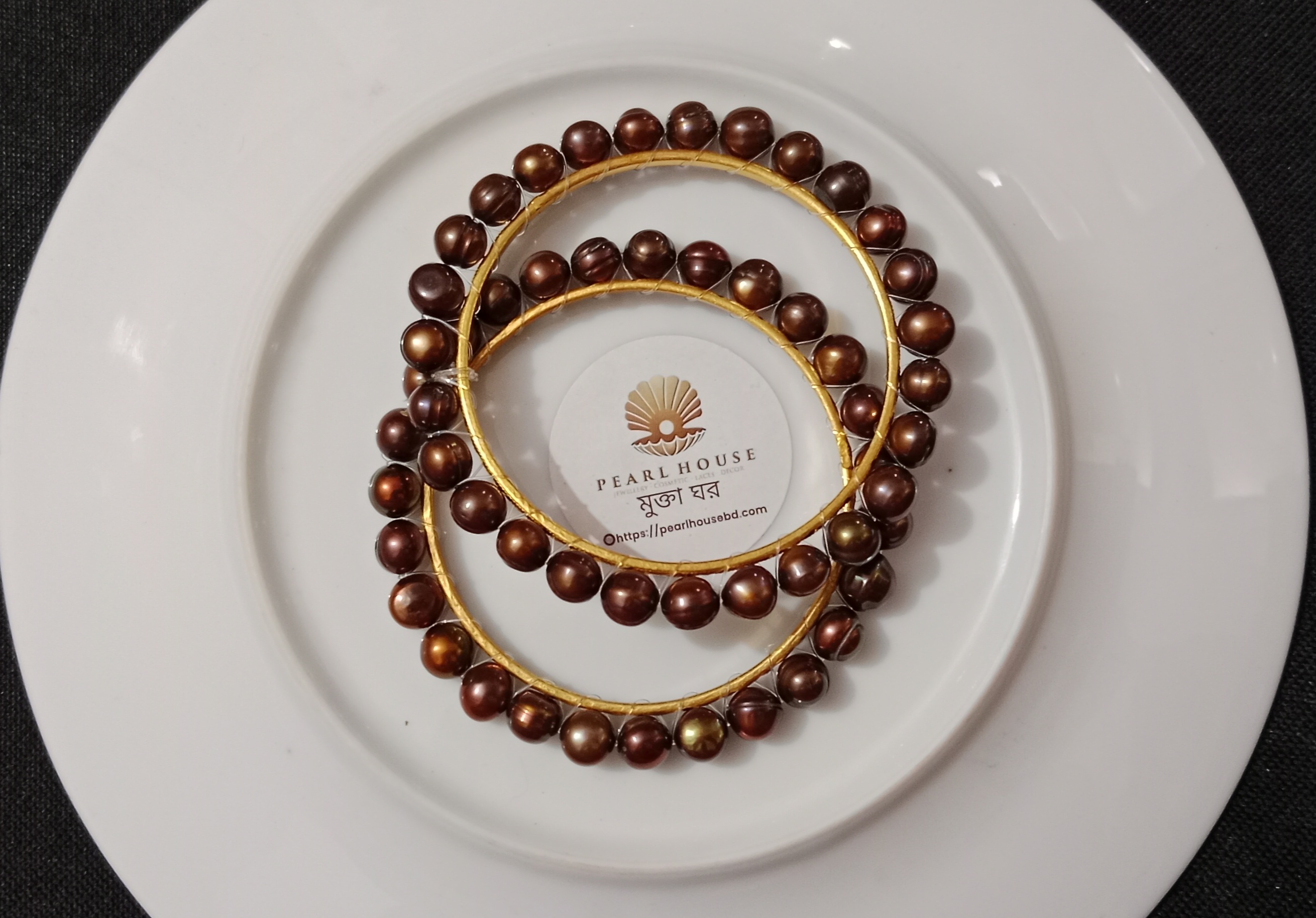 Coffee colour Pearl Bangles_img_2